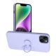 Silikónové púzdro Ring pre iPhone 14 Plus fialove