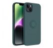 Silikónové púzdro Ring pre iPhone 14 Plus zelené
