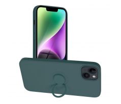 Silikónové púzdro Ring pre iPhone 14 Plus zelené