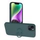 Silikónové púzdro Ring pre iPhone 14 Plus zelené